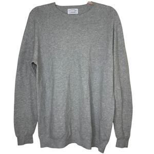 XL Oliver Charles Gray Sweater Organic Cotton SeaCell Sustainable Knit Pullover